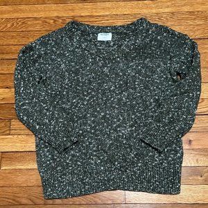 Old Navy Tunic Length Sweater Women's Size XS Grayish Green Chunky Knit